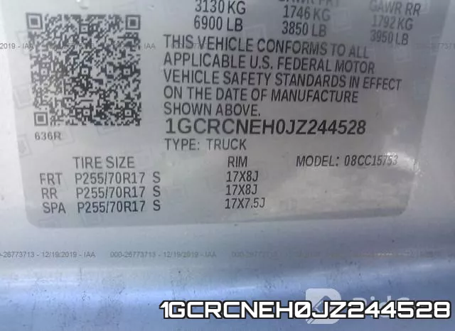 1GCRCNEH0JZ244528 фото 10