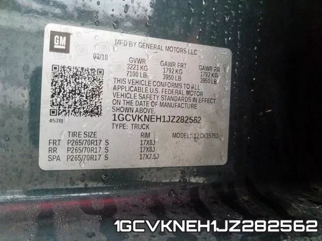 1GCVKNEH1JZ282562 фото 2