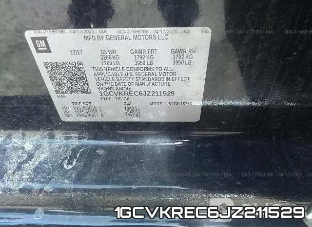 1GCVKREC6JZ211529 фото 10