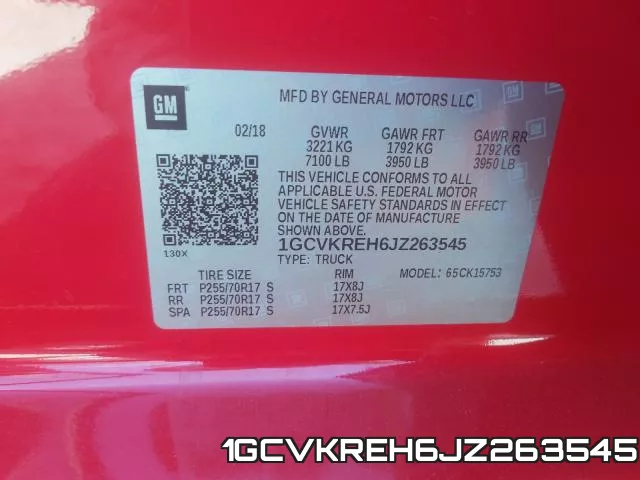 1GCVKREH6JZ263545 фото 2
