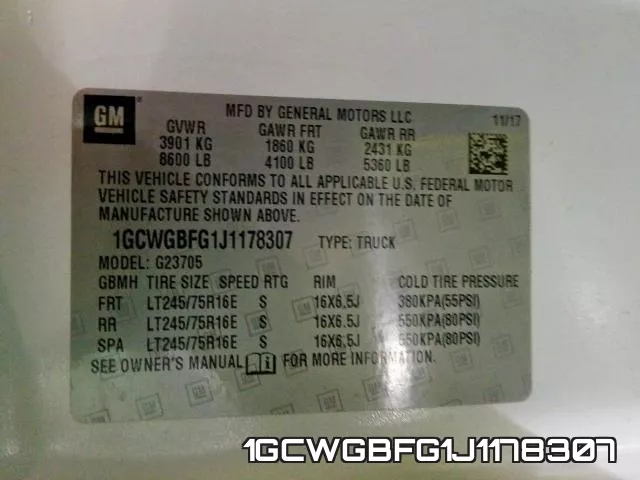 1GCWGBFG1J1178307 фото 2