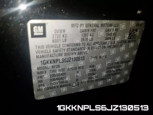 1GKKNPLS6JZ130513 фото 2