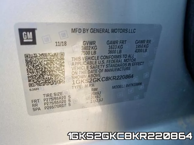 1GKS2GKC8KR220864 фото 2