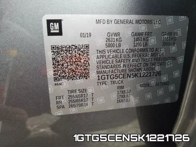 1GTG5CEN5K1221726 фото 2