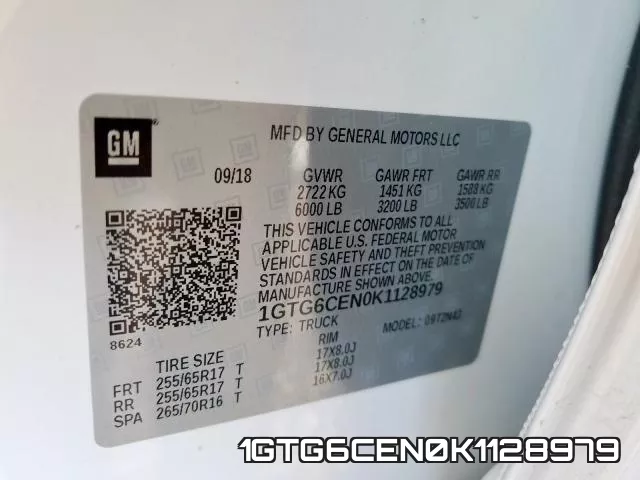 1GTG6CEN0K1128979 фото 2
