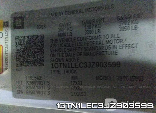 1GTN1LEC3JZ903599 фото 10