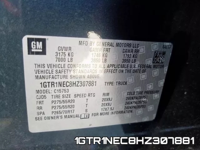 1GTR1NEC8HZ307881 фото 2