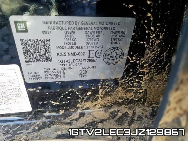 1GTV2LEC3JZ129867 фото 2