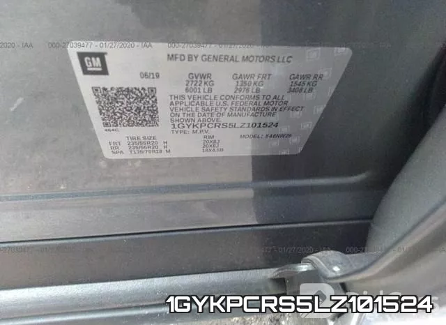 1GYKPCRS5LZ101524 фото 10
