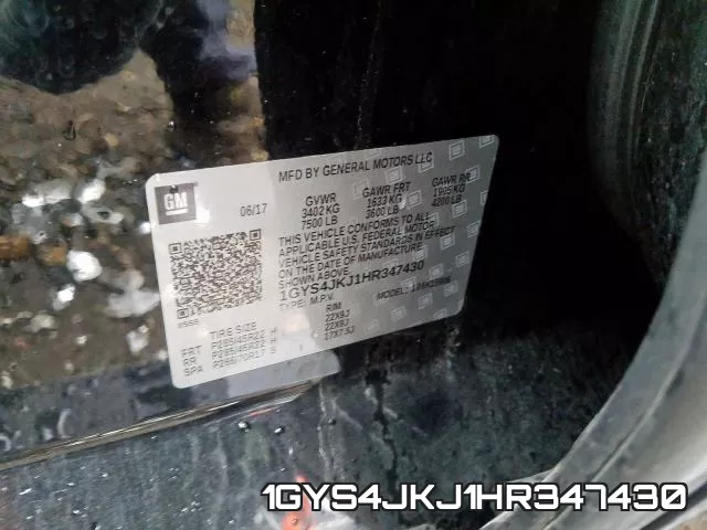 1GYS4JKJ1HR347430 фото 2