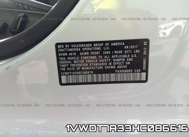 1VWDT7A33HC086616 фото 10