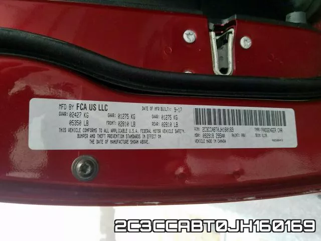 2C3CCABT0JH160169 фото 2
