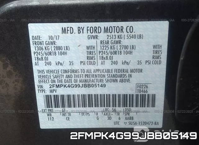 2FMPK4G99JBB05149 фото 10