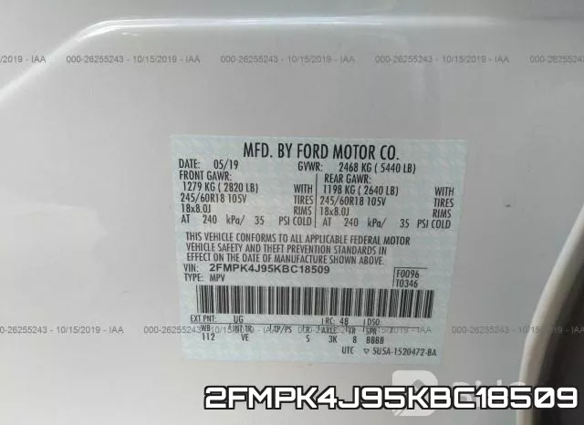 2FMPK4J95KBC18509 фото 10