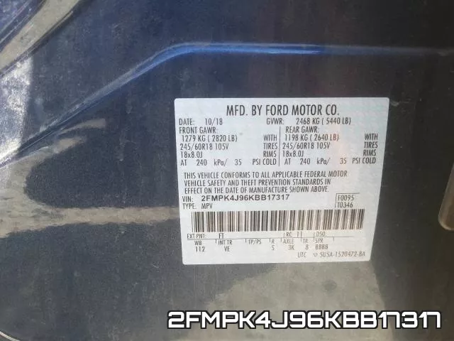 2FMPK4J96KBB17317 фото 2