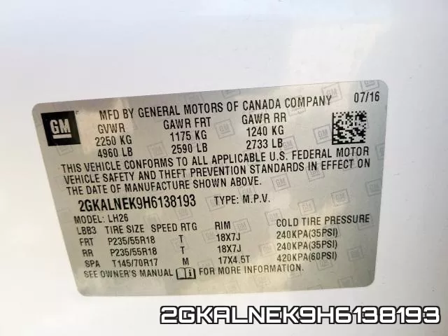 2GKALNEK9H6138193 фото 2