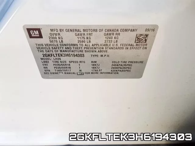 2GKFLTEK3H6194303 фото 2