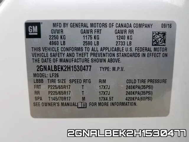 2GNALBEK2H1530477 фото 2