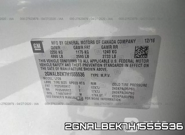 2GNALBEK7H1555536 фото 10