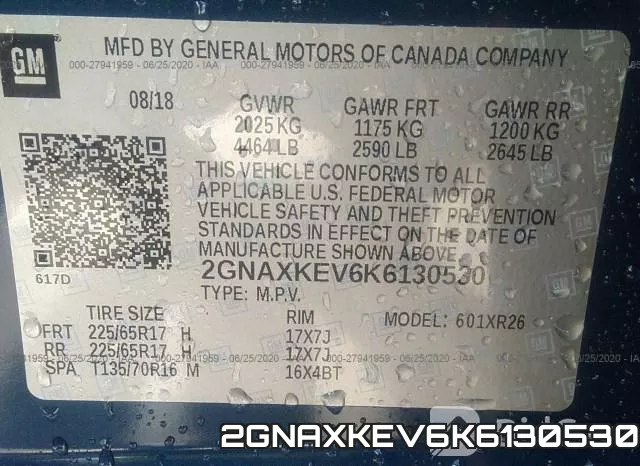 2GNAXKEV6K6130530 фото 10
