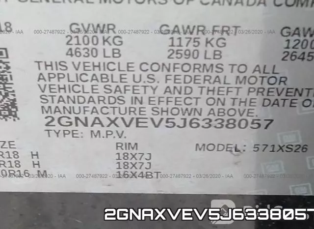 2GNAXVEV5J6338057 фото 10