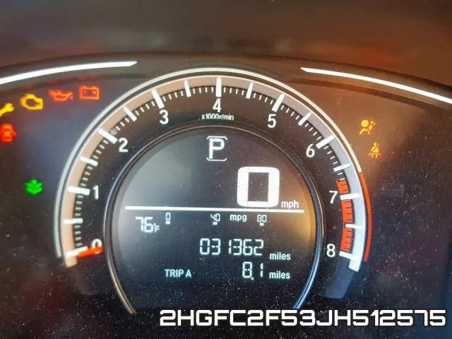 2HGFC2F53JH512575 фото 9