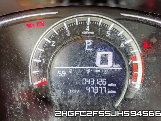 2HGFC2F55JH594566 фото 9