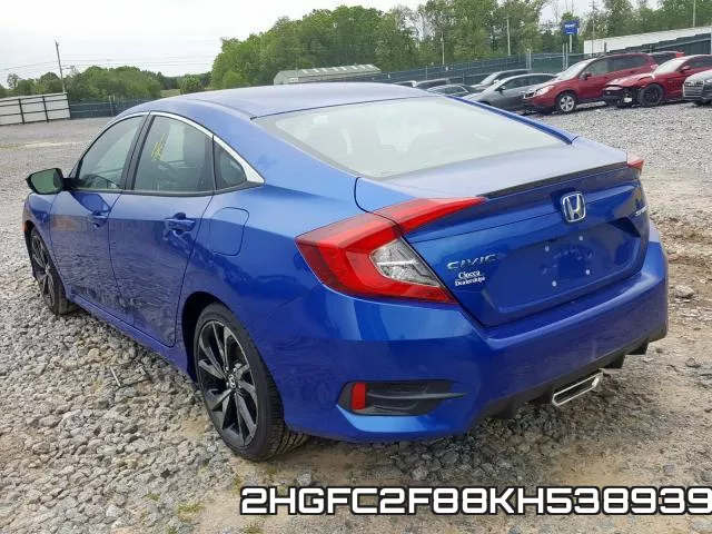 2HGFC2F88KH538939 фото 4