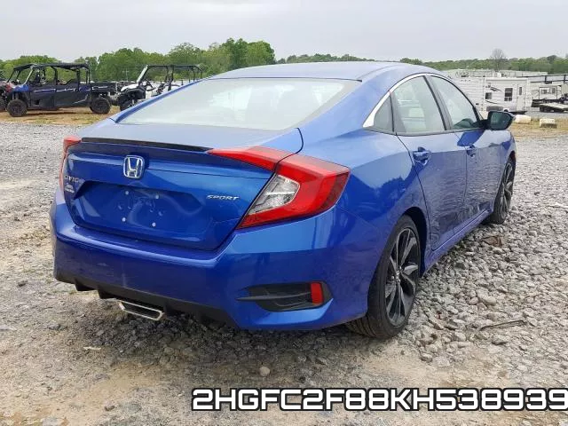 2HGFC2F88KH538939 фото 5