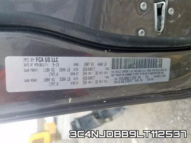 3C4NJDBB9LT112537 фото 2