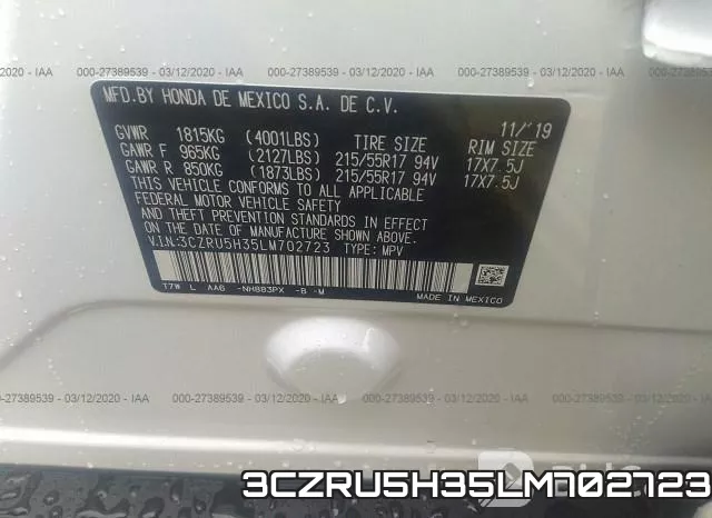 3CZRU5H35LM702723 фото 10