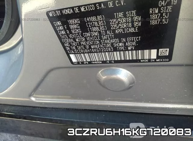 3CZRU6H16KG720083 фото 10