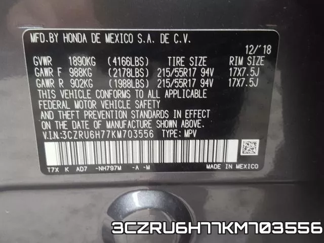3CZRU6H77KM703556 фото 2