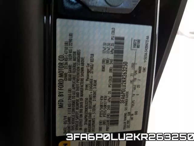 3FA6P0LU2KR263250 фото 2