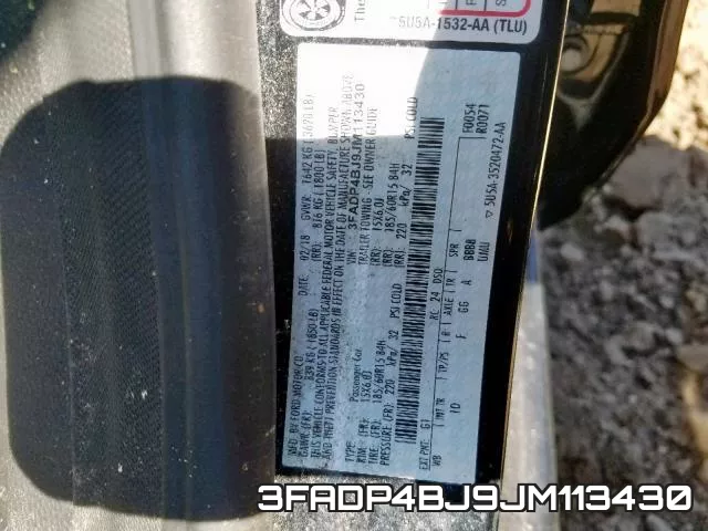 3FADP4BJ9JM113430 фото 2