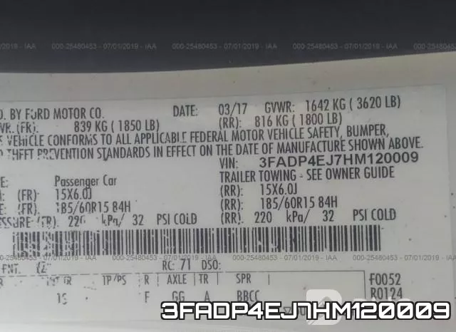 3FADP4EJ7HM120009 фото 10