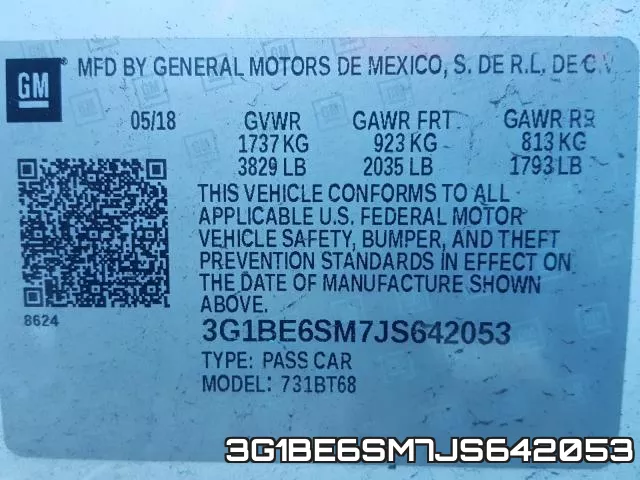 3G1BE6SM7JS642053 фото 2