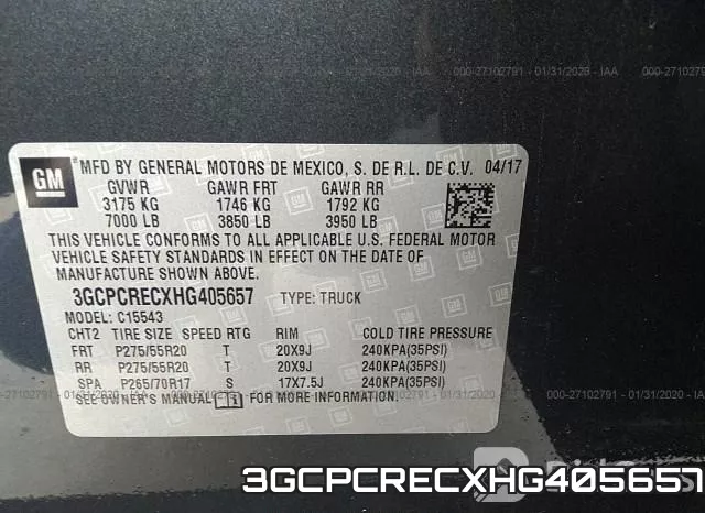 3GCPCRECXHG405657 фото 10