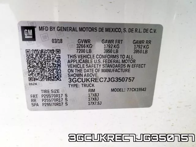 3GCUKREC7JG350757 фото 2