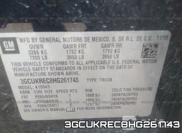 3GCUKREC8HG261743 фото 10