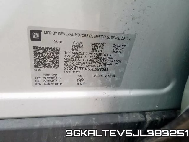3GKALTEV5JL383251 фото 2