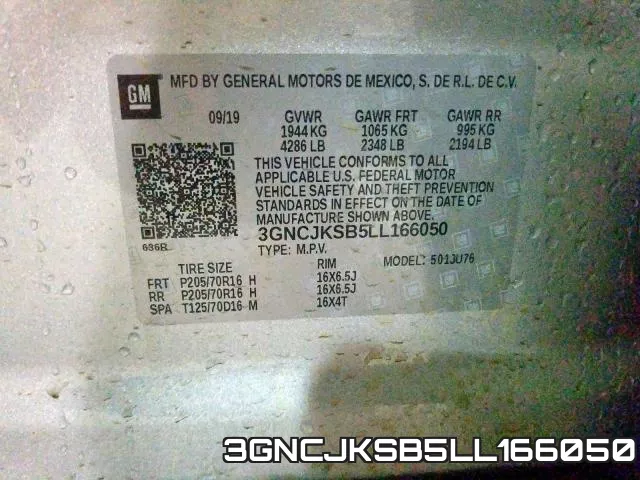 3GNCJKSB5LL166050 фото 2
