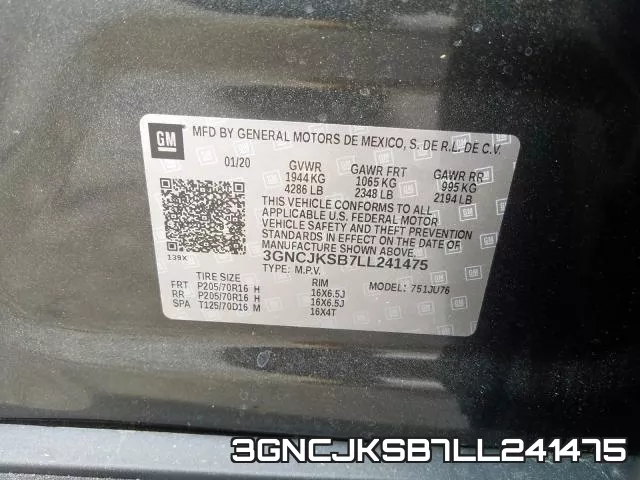 3GNCJKSB7LL241475 фото 2