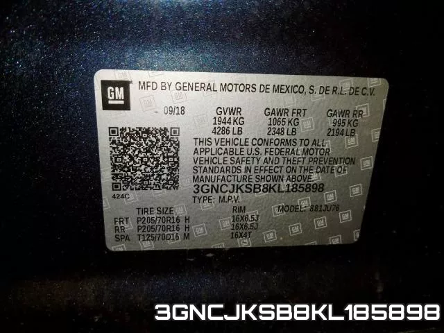 3GNCJKSB8KL185898 фото 2