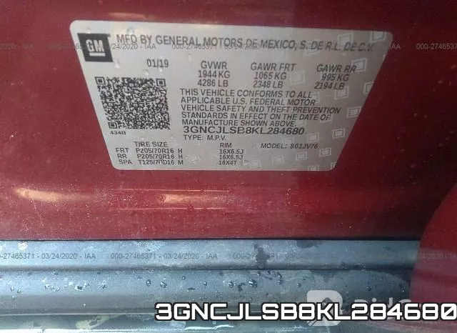 3GNCJLSB8KL284680 фото 10
