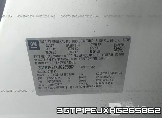 3GTP1PEJXHG265862 фото 10