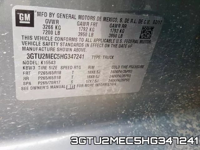 3GTU2MEC5HG347241 фото 2