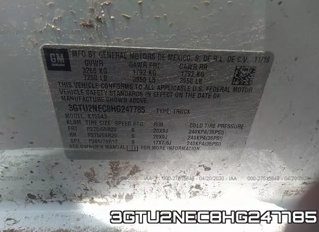 3GTU2NEC8HG247785 фото 10