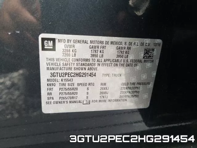 3GTU2PEC2HG291454 фото 2