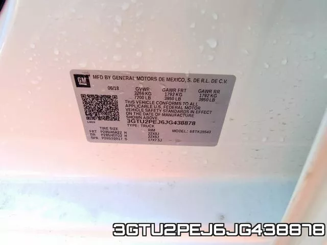 3GTU2PEJ6JG438878 фото 2